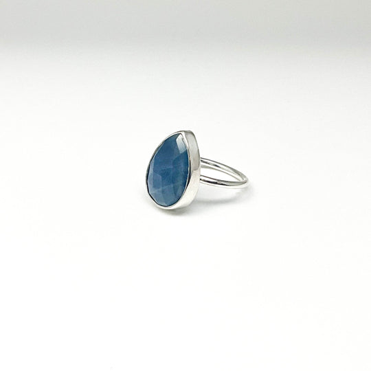Dark Blue Sapphire Ring-Rocks and Gems Canada