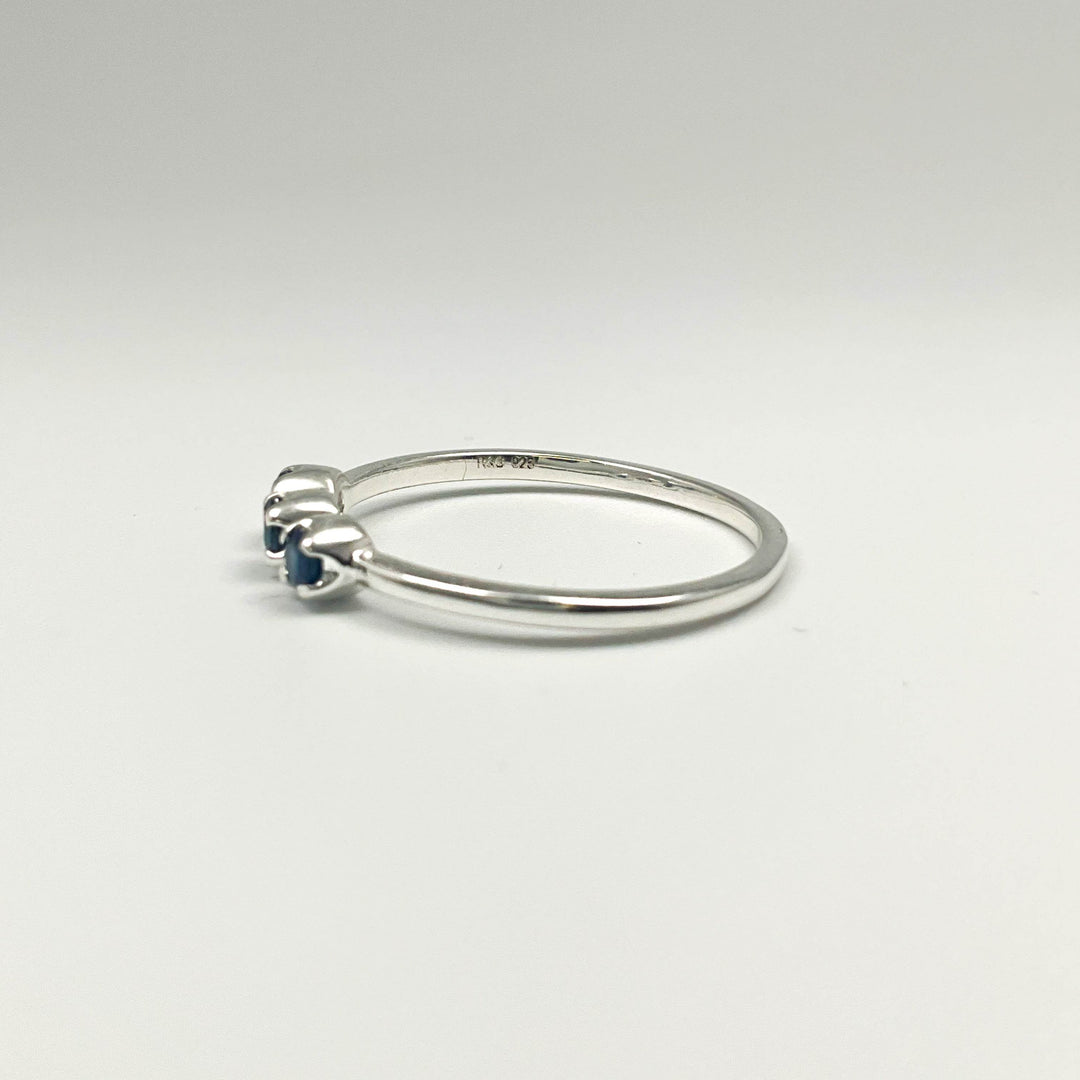 Dark Blue Sapphire Ring-Rocks and Gems Canada