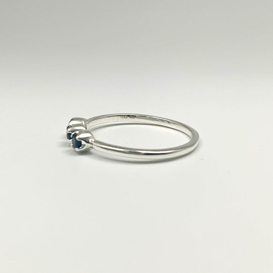 Dark Blue Sapphire Ring-Rocks and Gems Canada