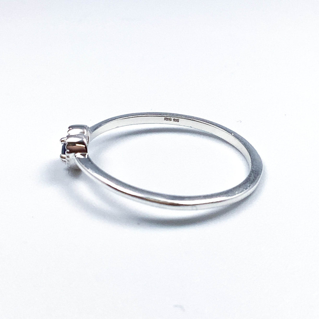 Dark Blue Sapphire Ring-Rocks and Gems Canada