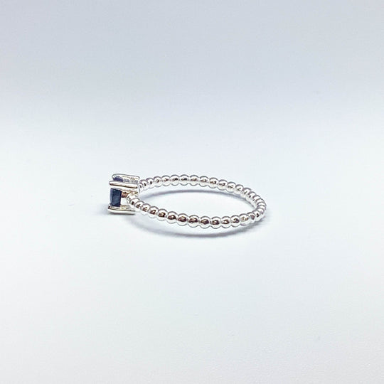 Dark Blue Sapphire Ring-Rocks and Gems Canada
