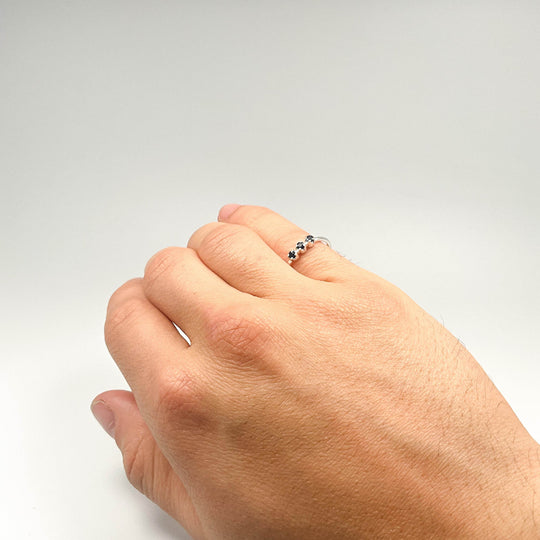 Dark Blue Sapphire Ring-Rocks and Gems Canada