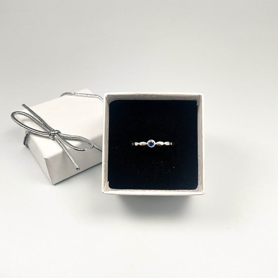 Dark Blue Sapphire Ring-Rocks and Gems Canada