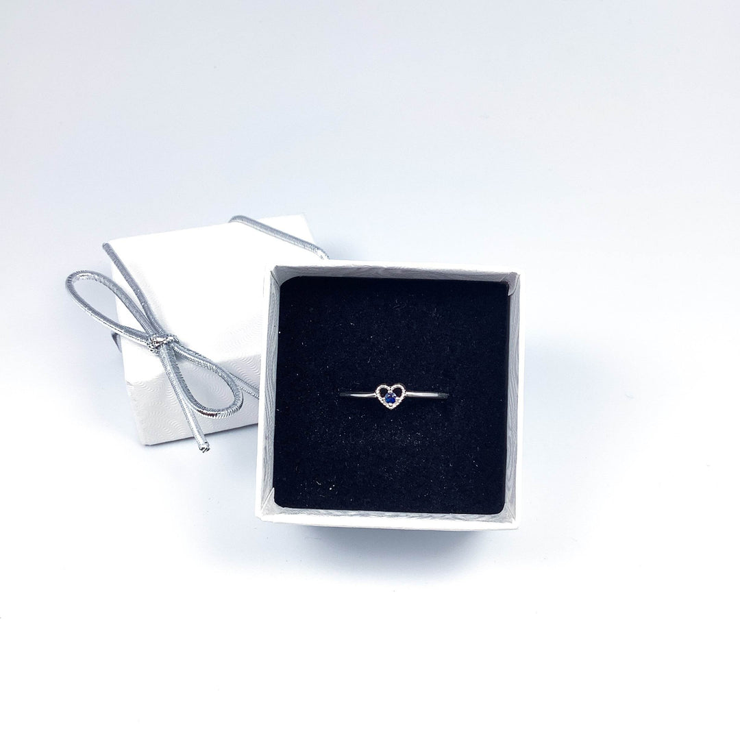 Dark Blue Sapphire Ring-Rocks and Gems Canada