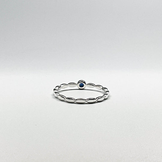 Dark Blue Sapphire Ring-Rocks and Gems Canada