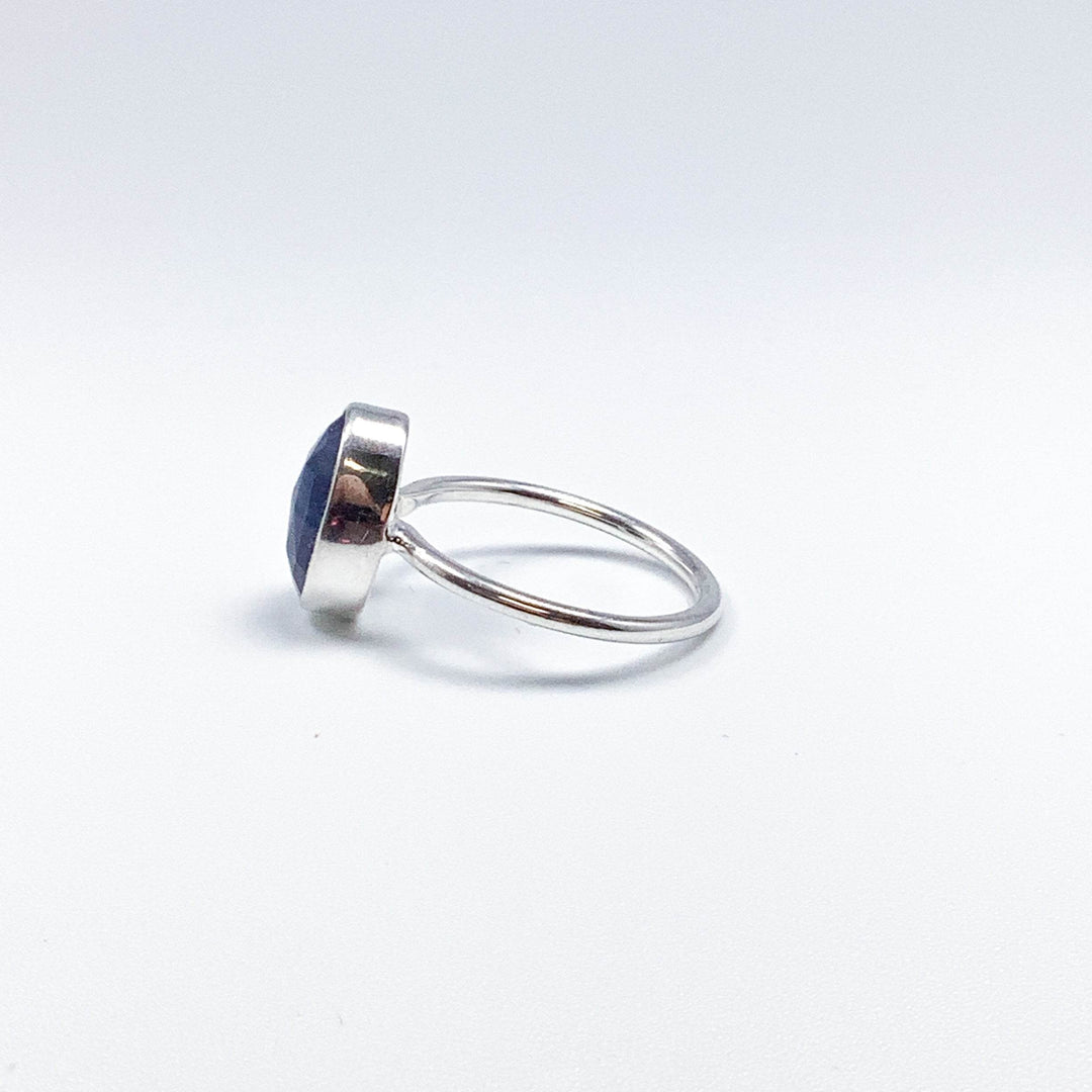 Dark Blue Sapphire Ring-Rocks and Gems Canada