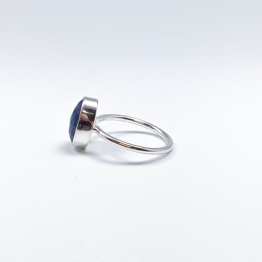 Dark Blue Sapphire Ring-Rocks and Gems Canada