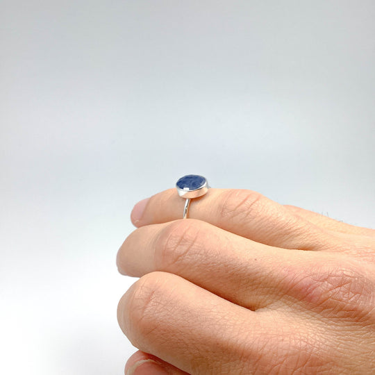 Dark Blue Sapphire Ring-Rocks and Gems Canada