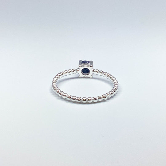 Dark Blue Sapphire Ring-Rocks and Gems Canada