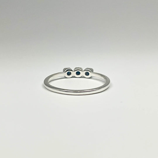 Dark Blue Sapphire Ring-Rocks and Gems Canada