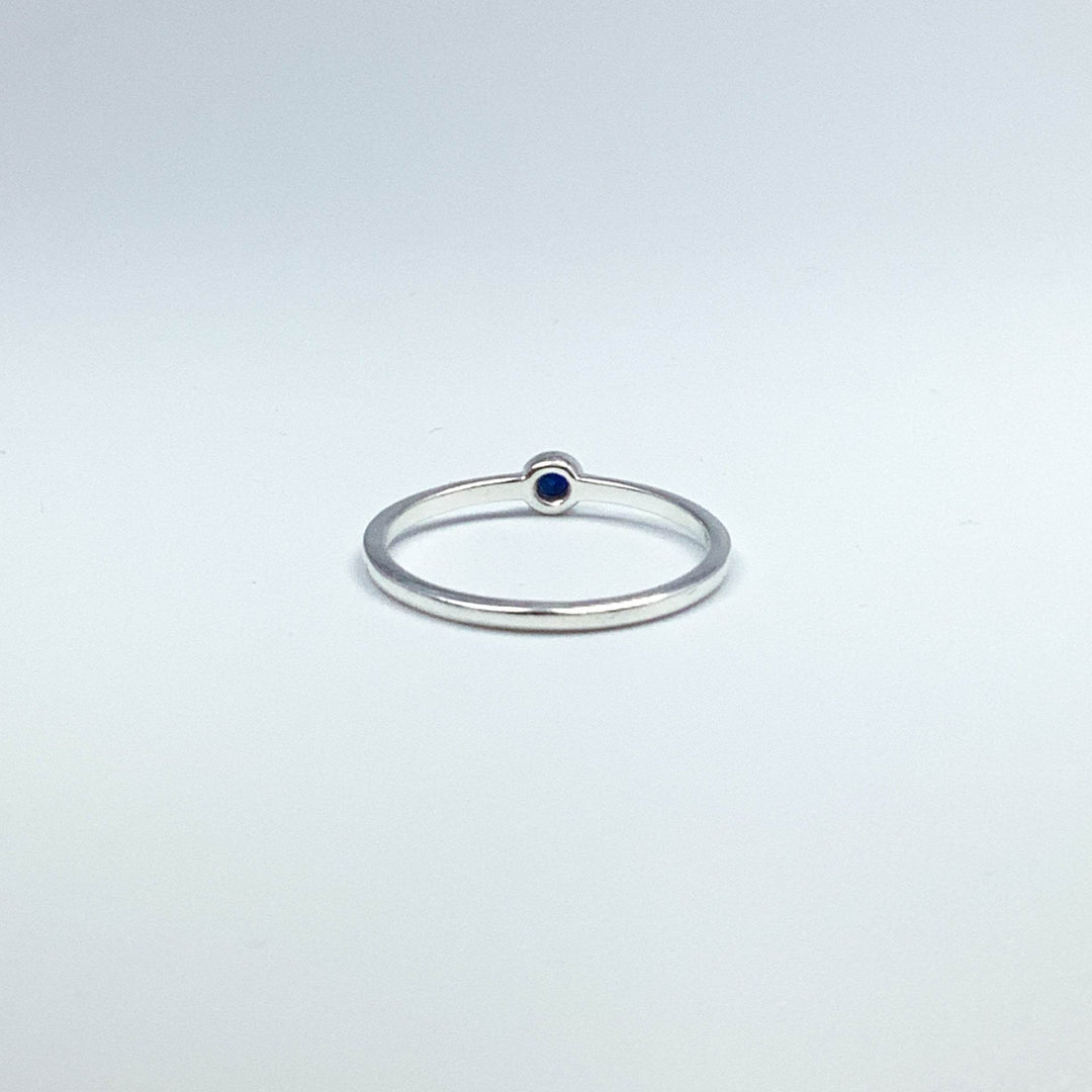 Dark Blue Sapphire Ring-Rocks and Gems Canada