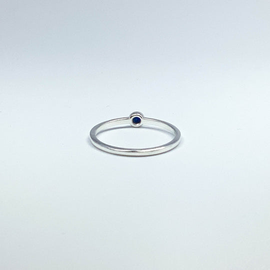 Dark Blue Sapphire Ring-Rocks and Gems Canada