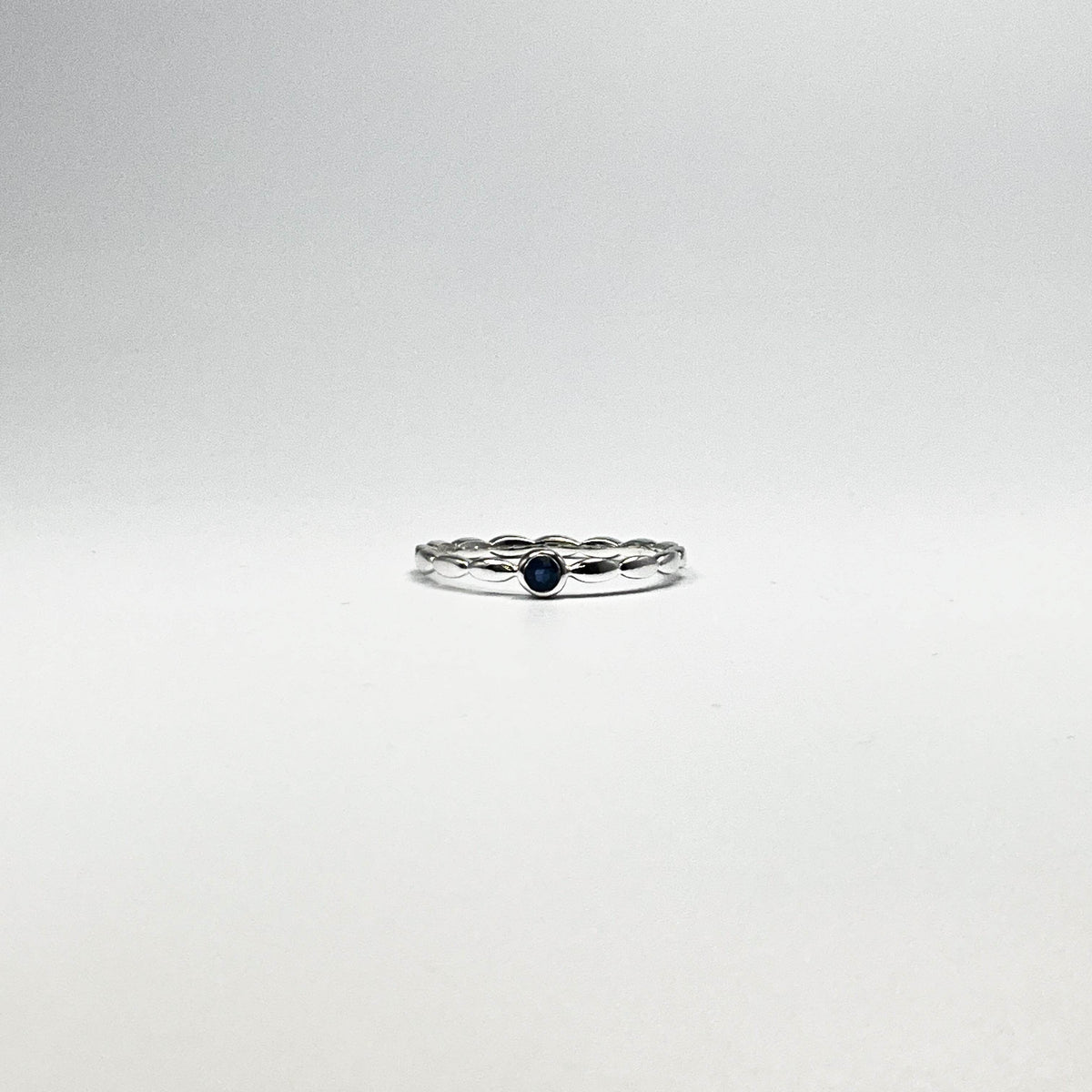 Dark Blue Sapphire Ring-Rocks and Gems Canada