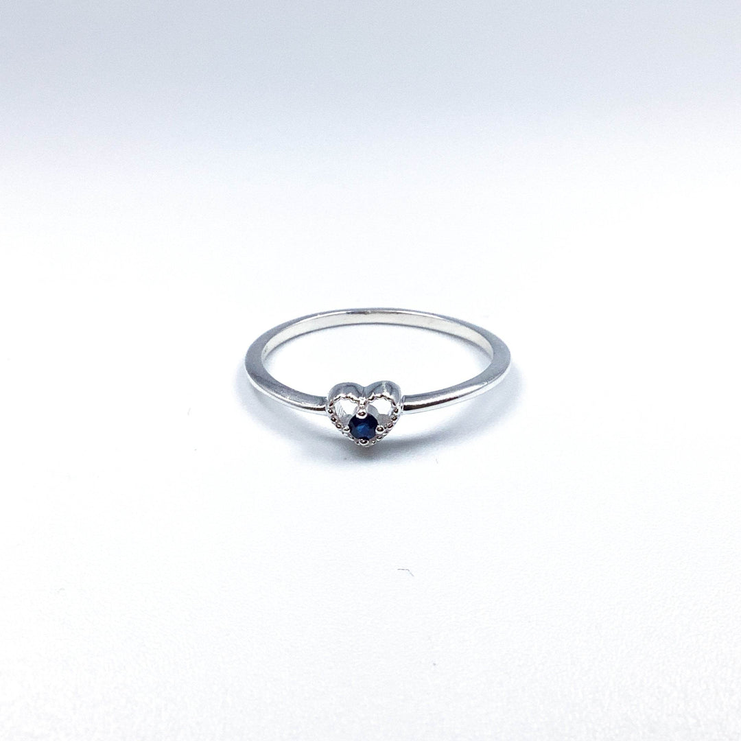 Dark Blue Sapphire Ring-Rocks and Gems Canada