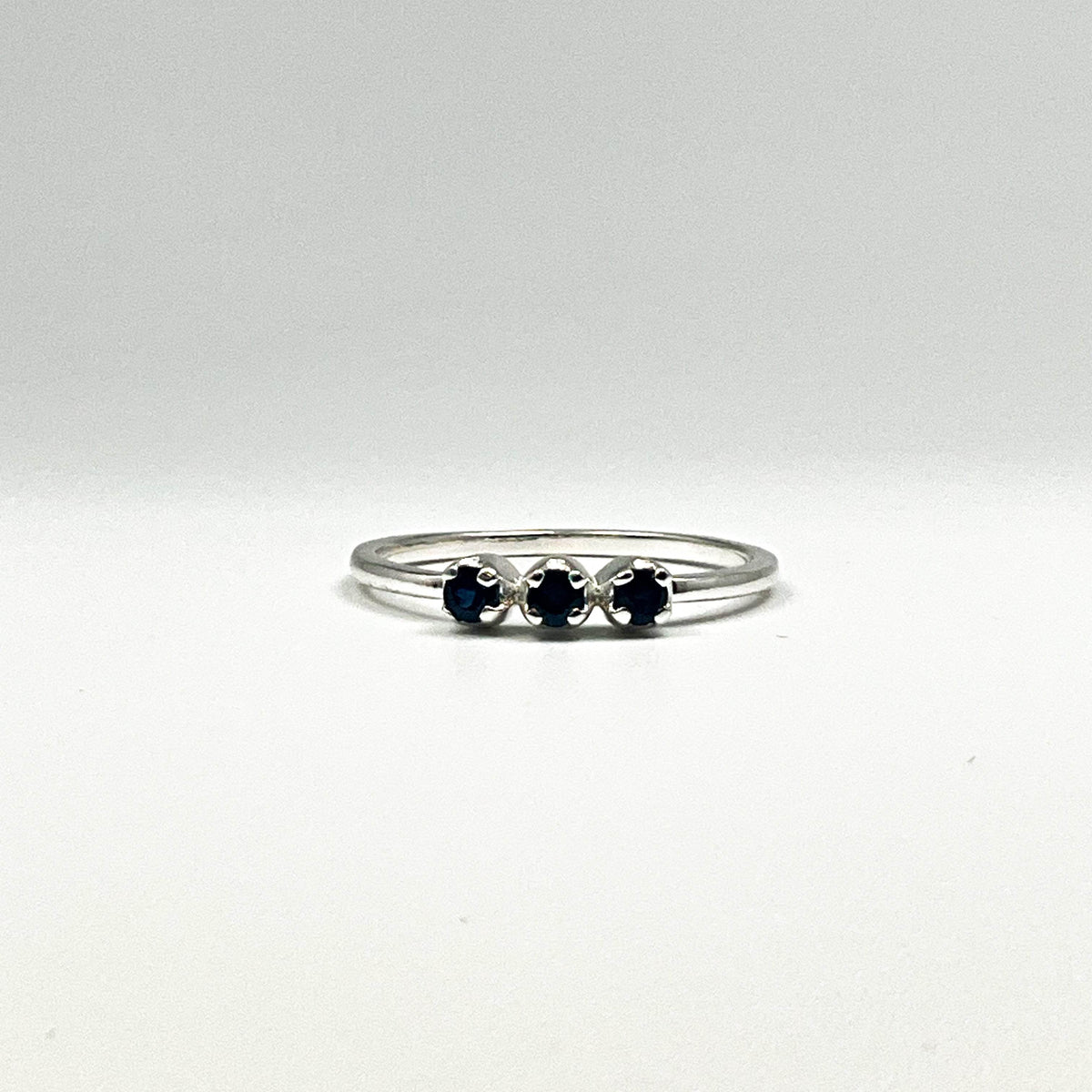 Dark Blue Sapphire Ring-Rocks and Gems Canada
