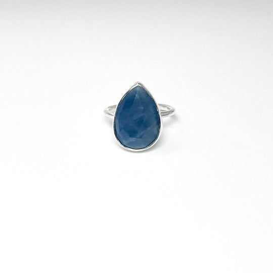 Dark Blue Sapphire Ring-Rocks and Gems Canada
