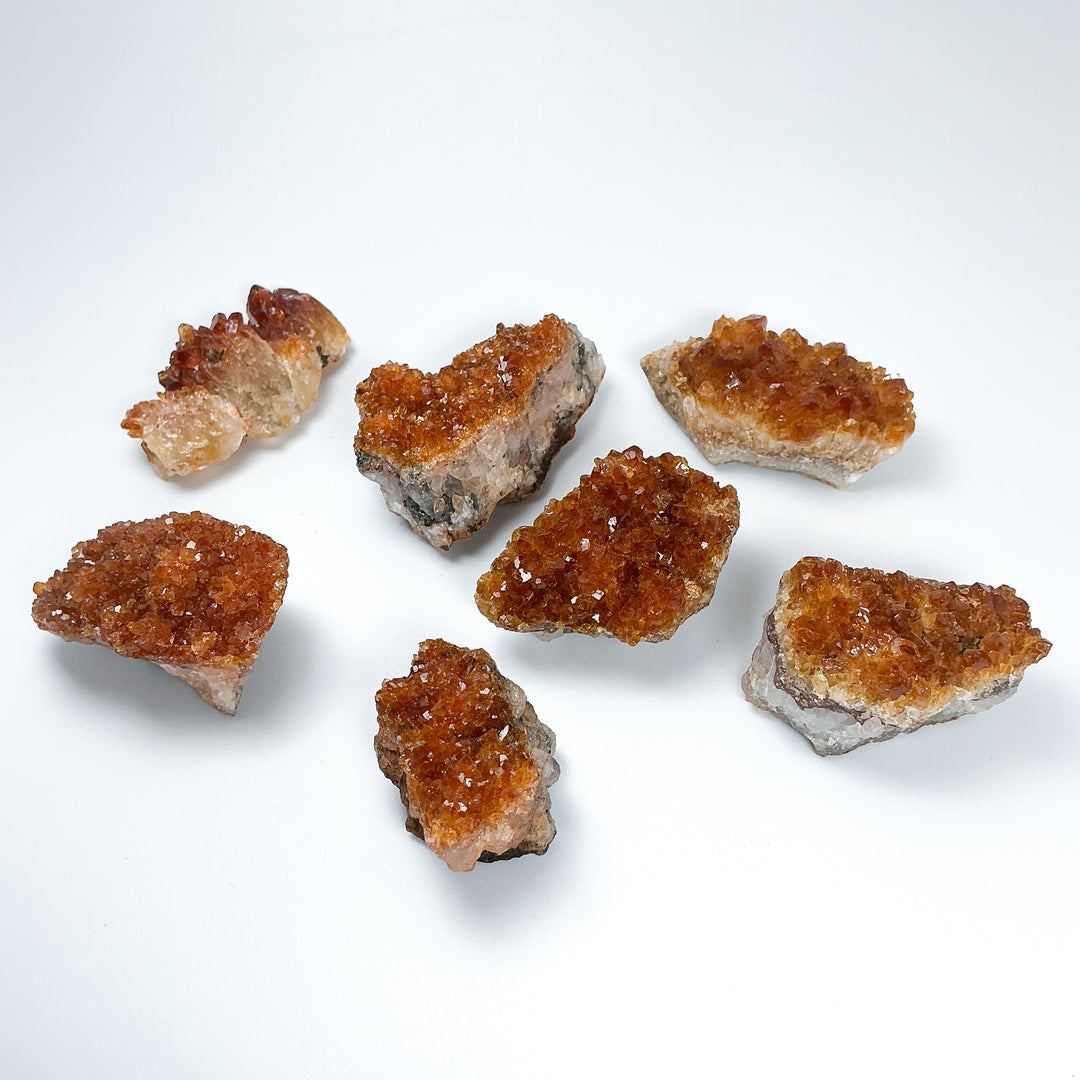 Dark Citrine Druze Cluster - Rocks and Gems Canada