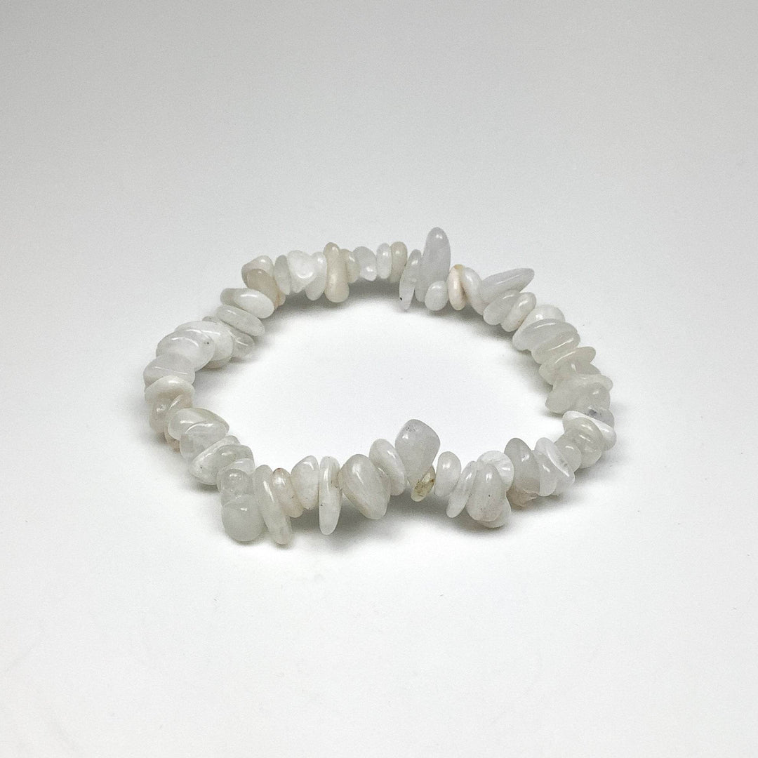 Moonstone Chip Beaded Bracelet - Rocks and Gems Canada