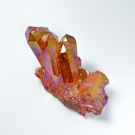 Sunset Aura Quartz Cluster - Rocks and Gems Canada