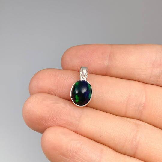 Black Ethiopian Opal Pendant