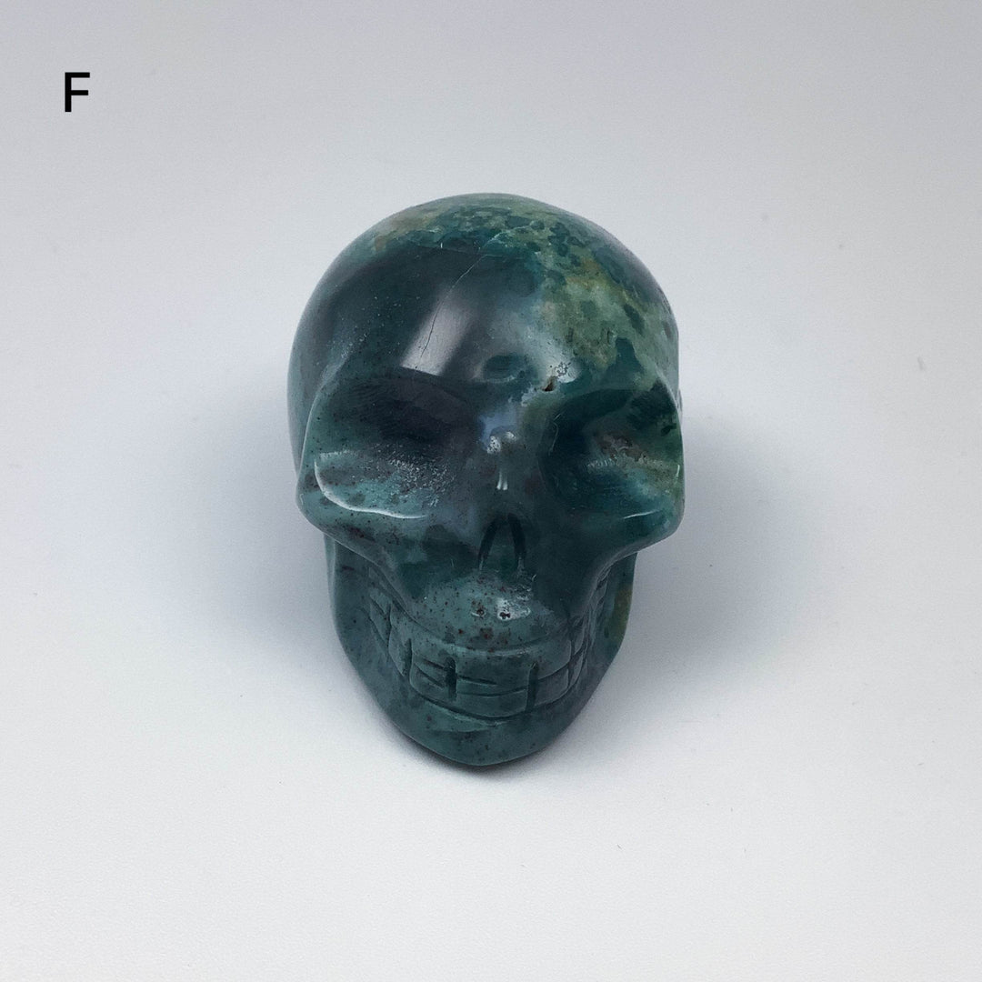 Moss Agate Skulls - Rocks and Gems Canada