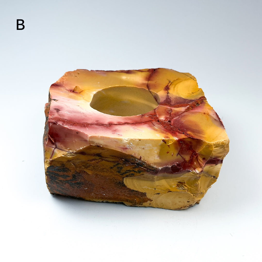 Mookaite Candle Holder - Rocks and Gems Canada