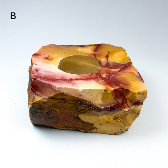Mookaite Candle Holder - Rocks and Gems Canada