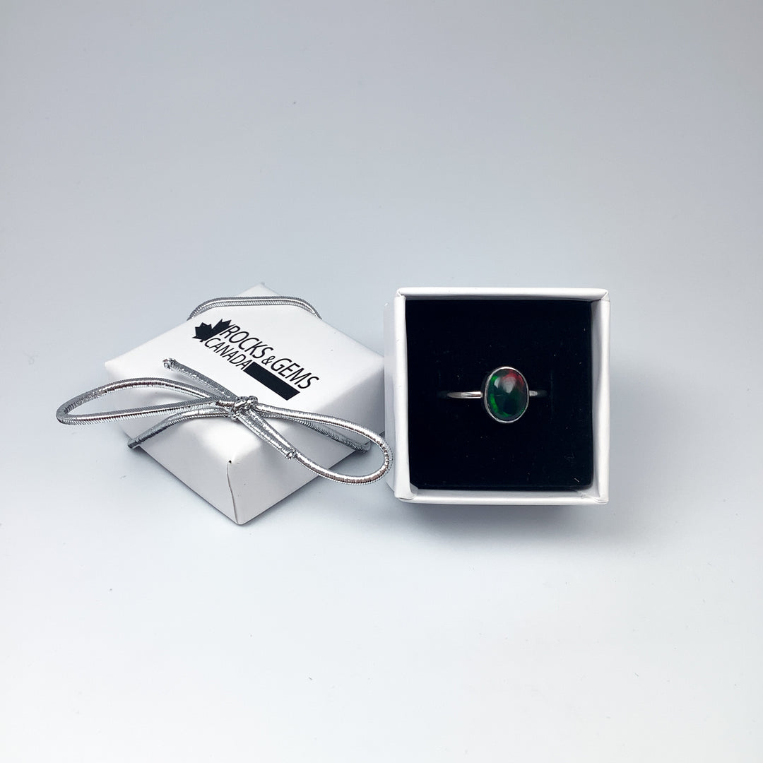 Black Ethiopian Opal Ring