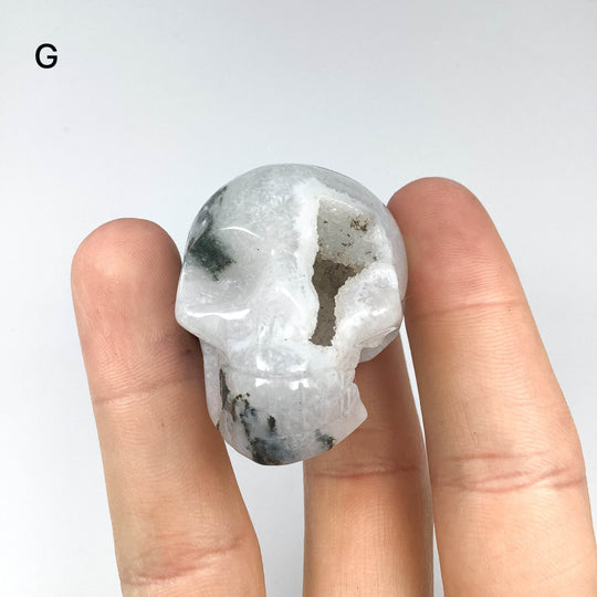 Moss Agate Skulls - Rocks and Gems Canada