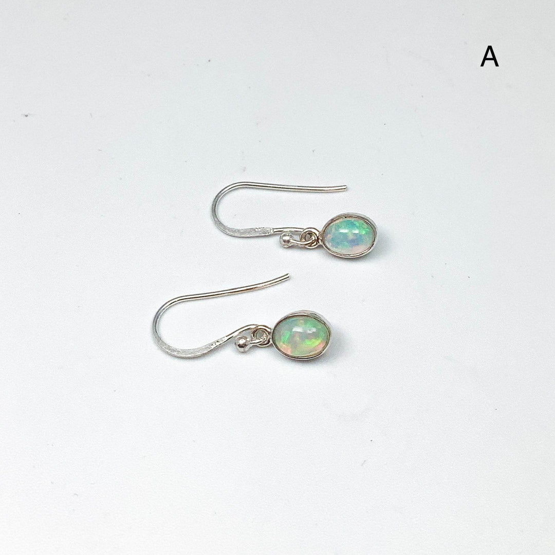 Ethiopian Fire Opal Dangle Earrings-Rocks and Gems Canada