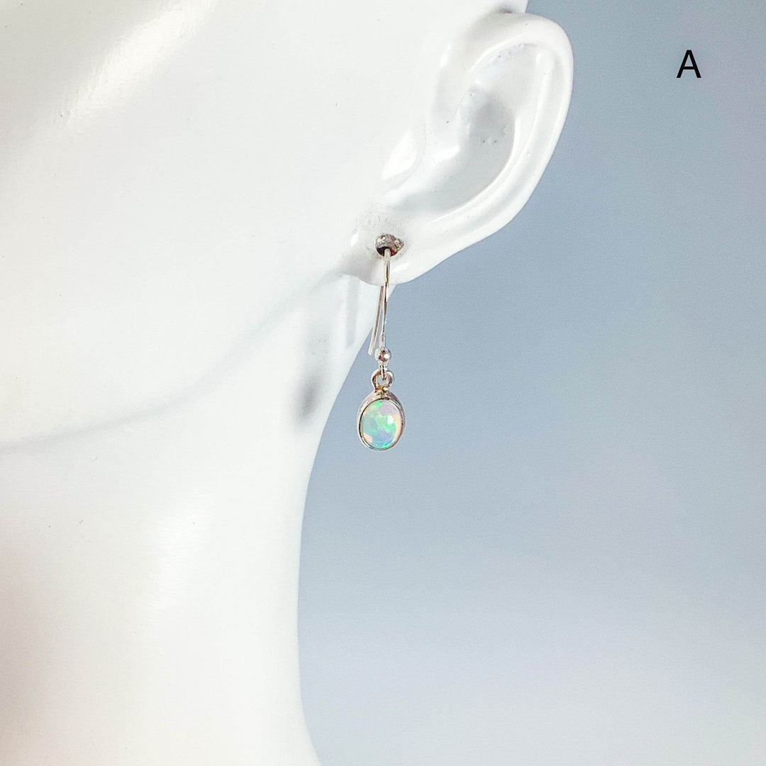 Ethiopian Fire Opal Dangle Earrings-Rocks and Gems Canada