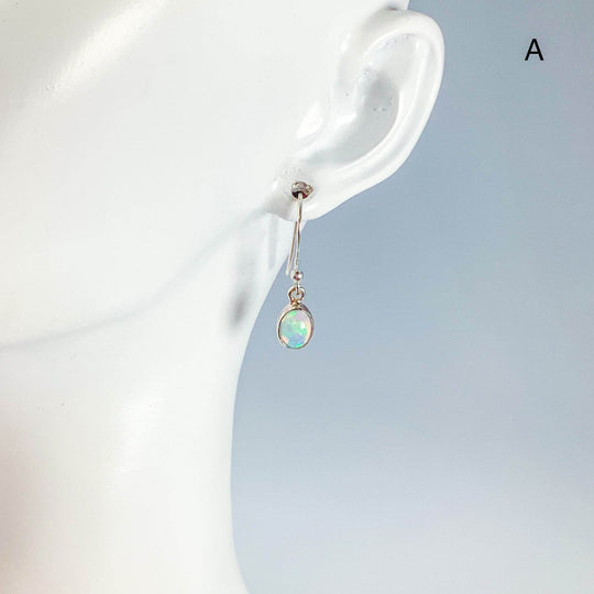Ethiopian Fire Opal Dangle Earrings-Rocks and Gems Canada