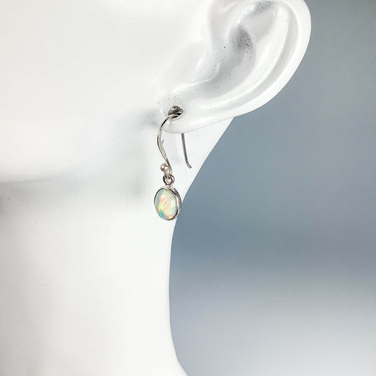Ethiopian Fire Opal Dangle Earrings-Rocks and Gems Canada
