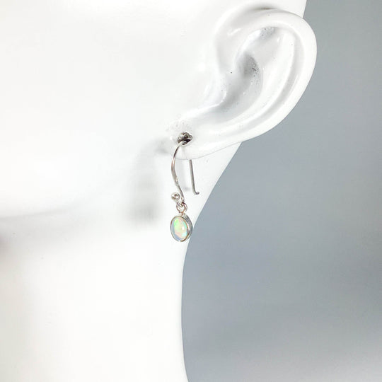 Ethiopian Fire Opal Dangle Earrings-Rocks and Gems Canada