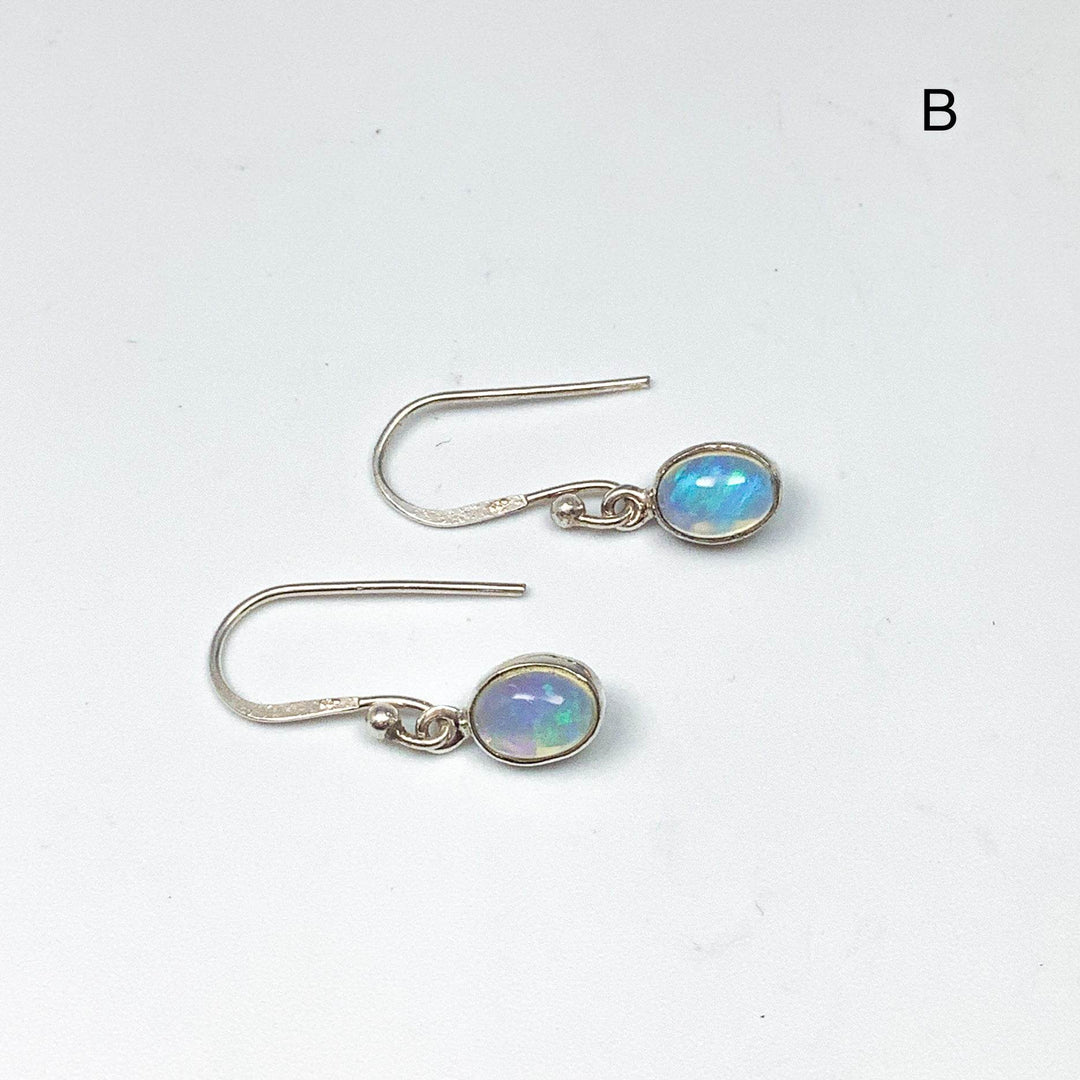 Ethiopian Fire Opal Dangle Earrings-Rocks and Gems Canada