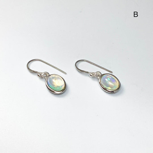 Ethiopian Fire Opal Dangle Earrings-Rocks and Gems Canada