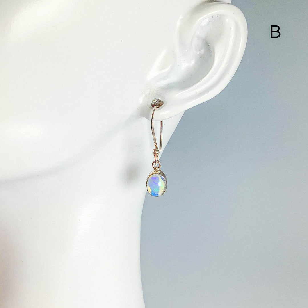 Ethiopian Fire Opal Dangle Earrings-Rocks and Gems Canada