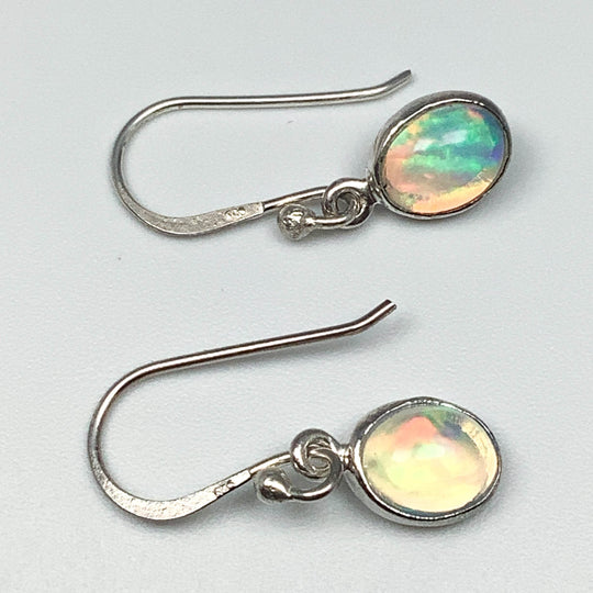 Ethiopian Fire Opal Dangle Earrings-Rocks and Gems Canada