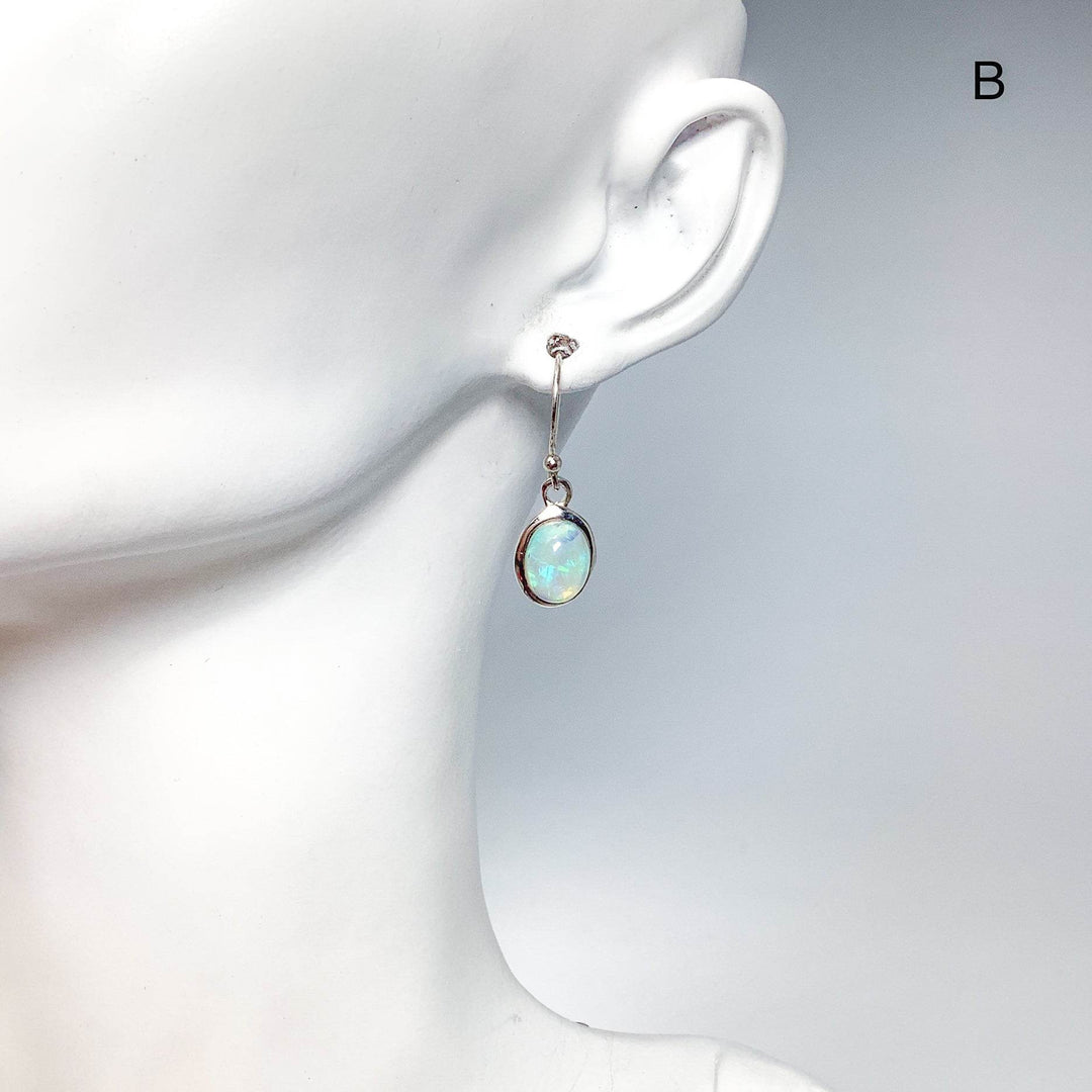Ethiopian Fire Opal Dangle Earrings-Rocks and Gems Canada