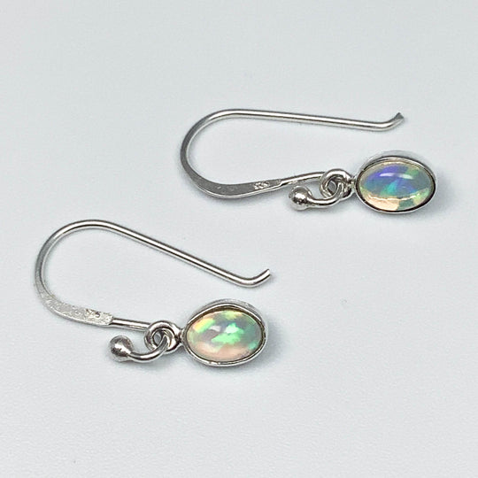 Ethiopian Fire Opal Dangle Earrings-Rocks and Gems Canada