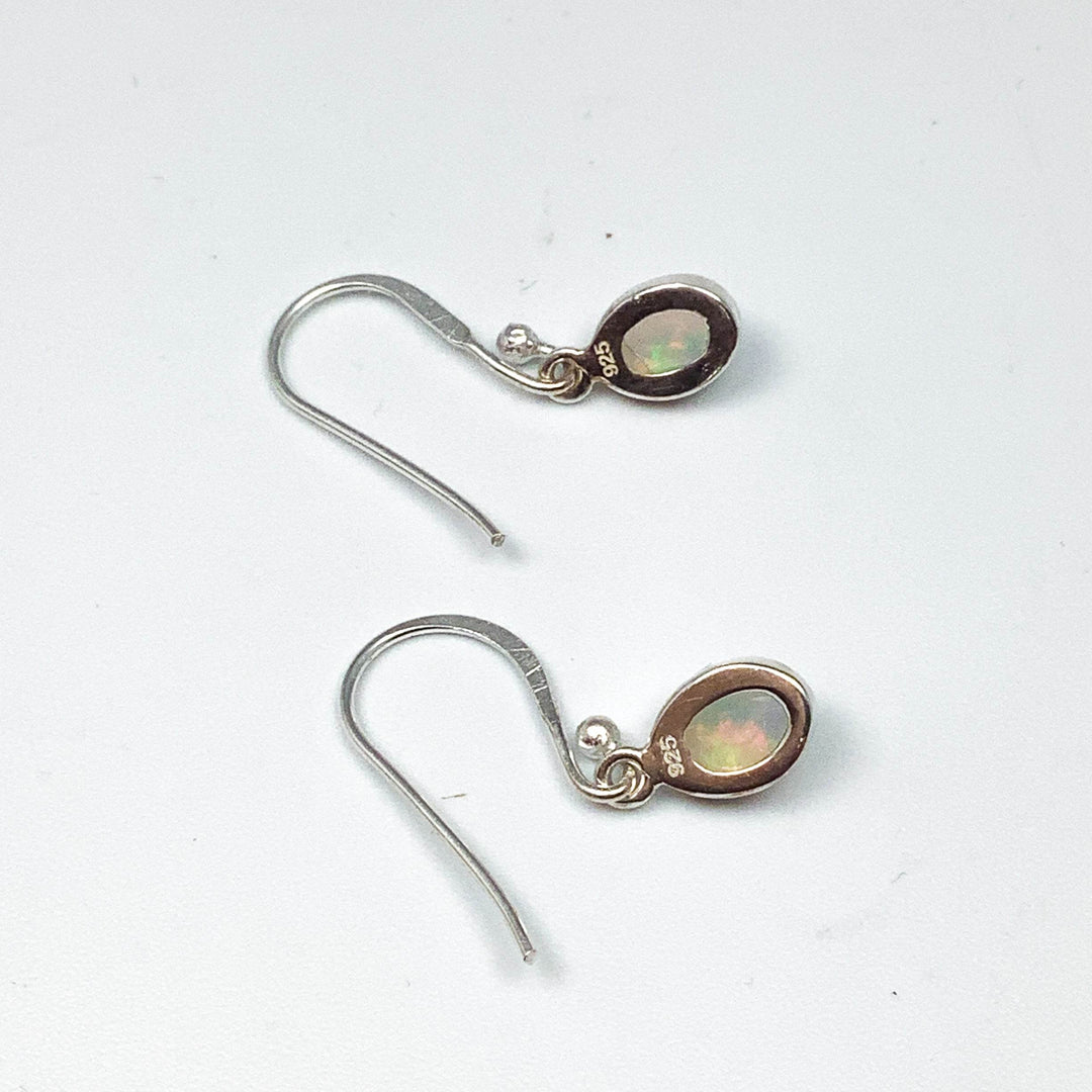 Ethiopian Fire Opal Dangle Earrings-Rocks and Gems Canada