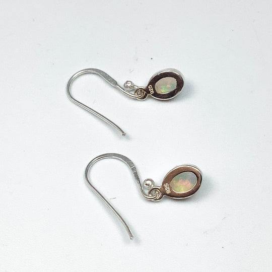 Ethiopian Fire Opal Dangle Earrings-Rocks and Gems Canada