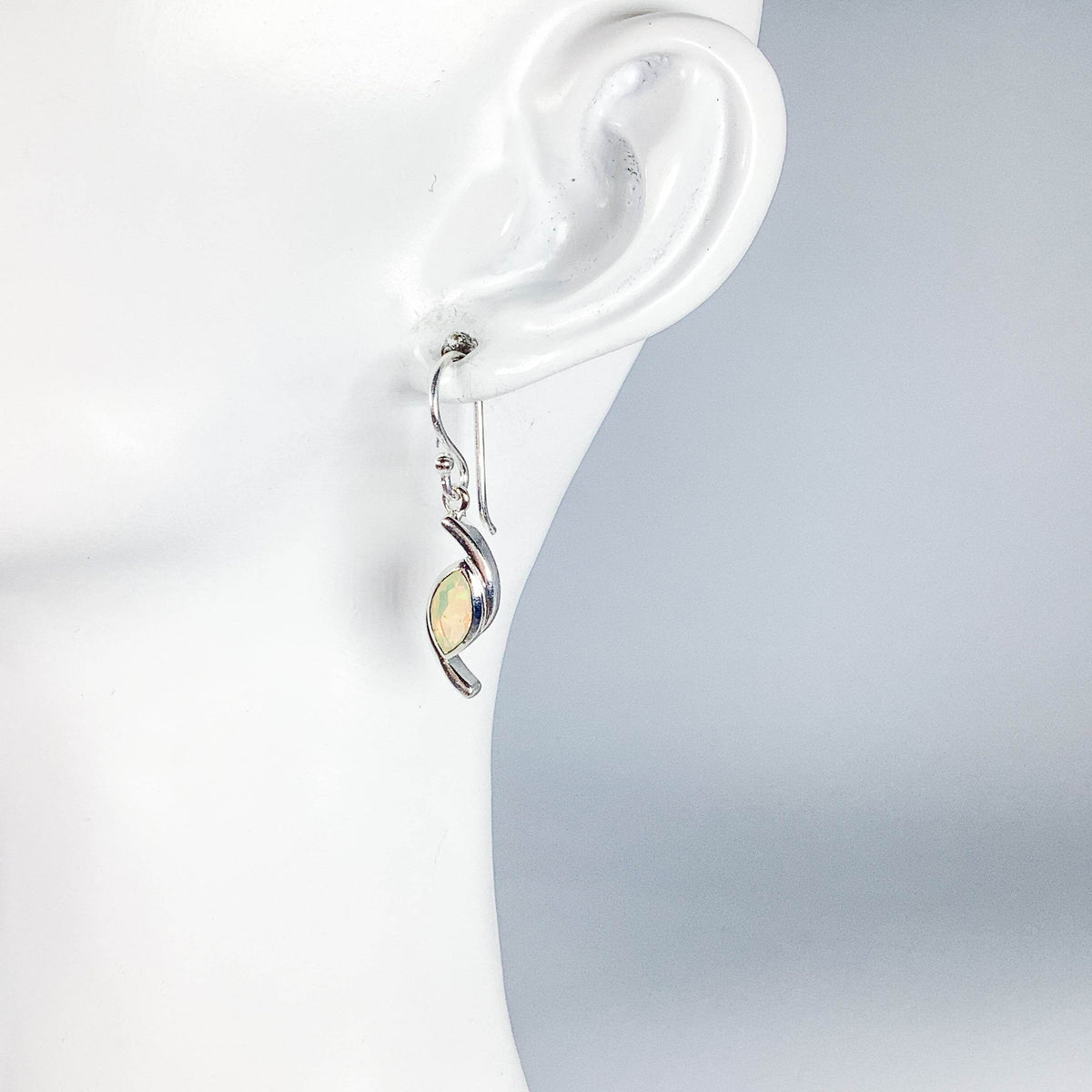 Ethiopian Fire Opal Dangle Earrings-Rocks and Gems Canada