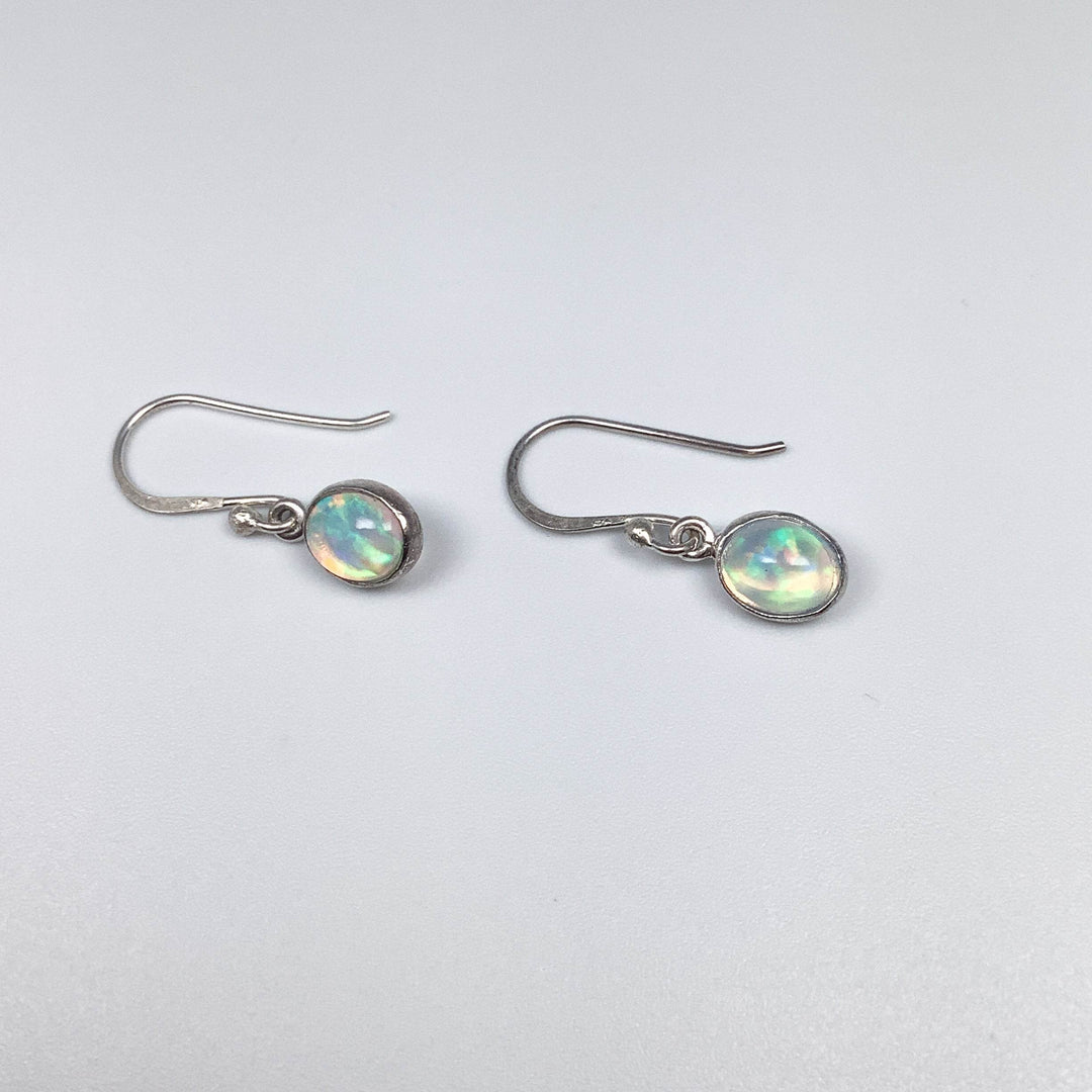 Ethiopian Fire Opal Dangle Earrings-Rocks and Gems Canada