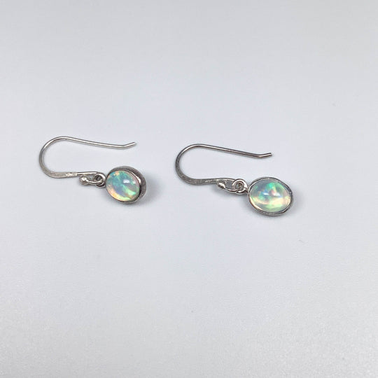 Ethiopian Fire Opal Dangle Earrings-Rocks and Gems Canada