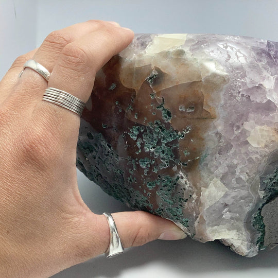 Extra Large Polished Amethyst Druze Cluster-Rocks and Gems Canada