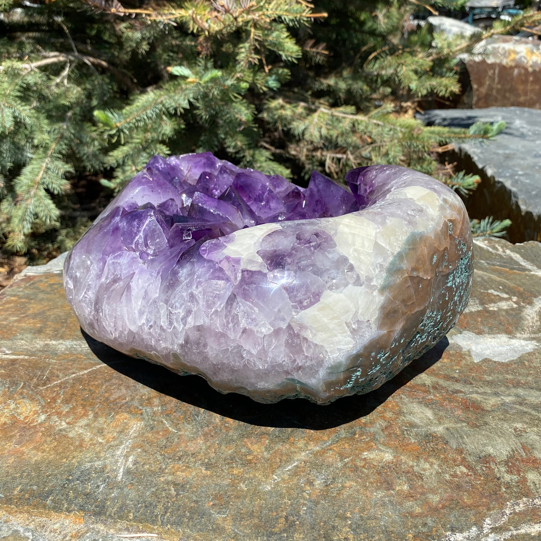 Extra Large Polished Amethyst Druze Cluster-Rocks and Gems Canada