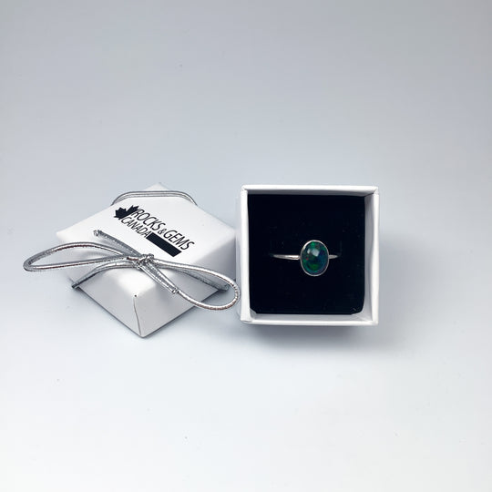 Black Ethiopian Opal Ring