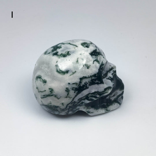 Moss Agate Skulls - Rocks and Gems Canada