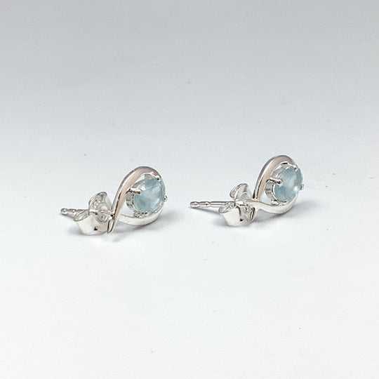 Aquamarine Stud Earrings